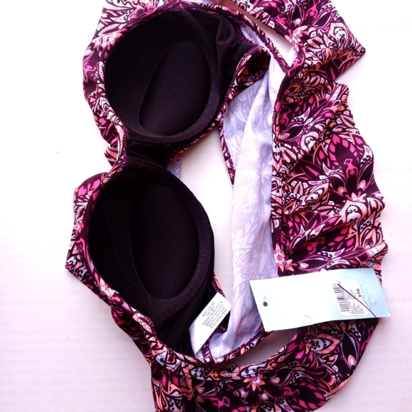 🌺 Rue Bleu by Rue 21  Ruffle Swim Bikini Top. - Picture 8 of 10